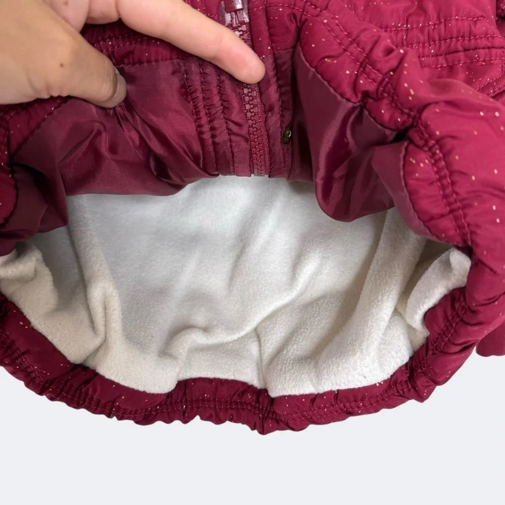 Carter's Kids Red Quilted Lined Hooded Jacket 3T Girls